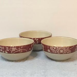 3 pier one Maribeth bowls 6” diameter